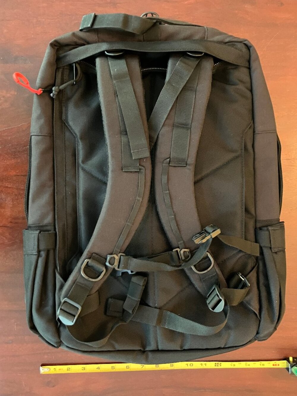 Topo Designs Global Travel Backpack 30L black weekender luggage carry on bag